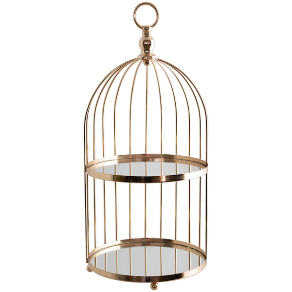Birdcage Cupcake Stand - Gold